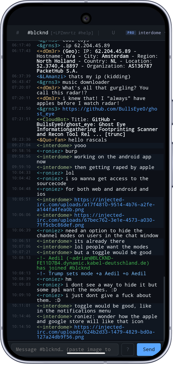 Injected IRC